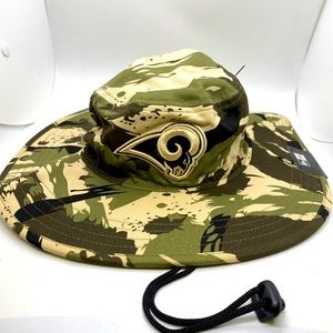 New Era Los Angeles Rams NFL Training Bucket Hat Camo OSFM